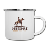 Lonesome Rider Camper Mug - white